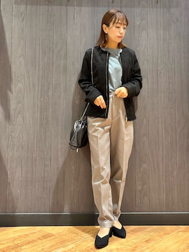 「アイテム（ブルゾン）」を使った、meiさん（レディース・153cm）の秋コーディネート