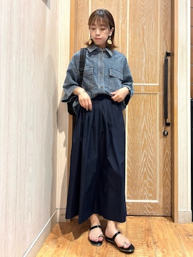 「アイテム（バックパック/リュック）」を使った、meiさん（レディース・153cm）の夏コーディネート