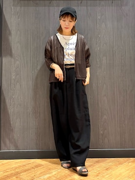 「アイテム（ブルゾン）」を使った、meiさん（レディース・153cm）の夏コーディネート