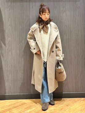 「アイテム（その他アウター）」を使った、meiさん（レディース・153cm）の秋コーディネート