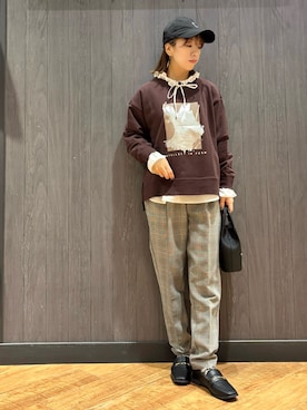 「アイテム（その他シューズ）」を使った、meiさん（レディース・153cm）の秋コーディネート