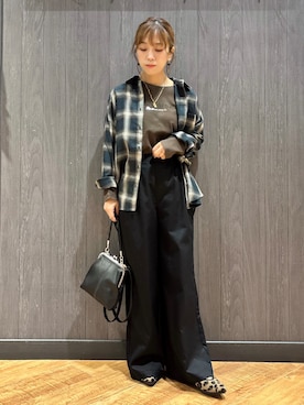 「SHOO・LA・RUE（シューラルー）のアイテム（その他パンツ）」を使った、meiさん（レディース・153cm）の秋コーディネート