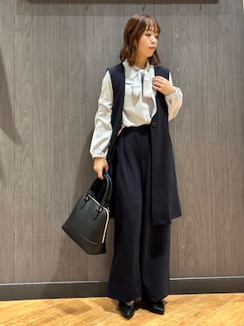 「アイテム（パンプス）」を使った、meiさん（レディース・153cm）の冬コーディネート