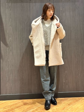 「アイテム（その他トップス）」を使った、meiさん（レディース・153cm）の冬コーディネート