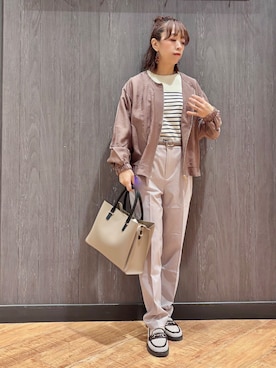 「SHOO・LA・RUE（シューラルー）のアイテム」を使った、meiさん（レディース・153cm）の春コーディネート