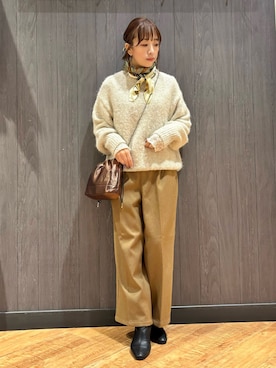 「SHOO・LA・RUE（シューラルー）のアイテム（ショルダーバッグ）」を使った、meiさん（レディース・153cm）の冬コーディネート