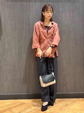 「Cutie Blonde（キューティーブロンド）のアイテム（タンクトップ）」を使った、meiさん（レディース・153cm）の秋コーディネート