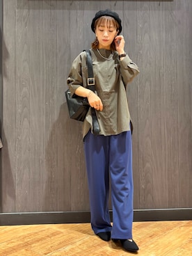 「レザースカート」｜meiさん（レディース・153cm）の夏コーディネート