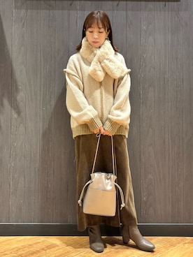 「DRESKIP（ドレスキップ）のアイテム」を使った、meiさん（レディース・153cm）の冬コーディネート