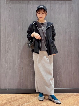 「INDIVI（インディヴィ）のアイテム」を使った、meiさん（レディース・153cm）の春コーディネート