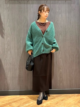 「SHOO・LA・RUE（シューラルー）のアイテム（Tシャツ/カットソー）」を使った、meiさん（レディース・153cm）の秋コーディネート