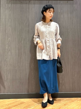 「SHOO・LA・RUE（シューラルー）のアイテム」を使った、meiさん（レディース・153cm）の秋コーディネート