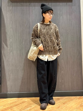 「アイテム（サングラス）」を使った、meiさん（レディース・153cm）の秋コーディネート