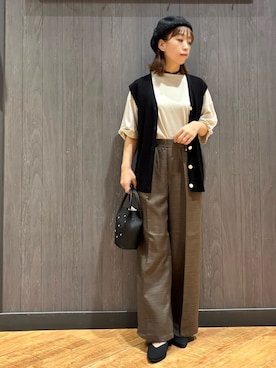 「SHOO・LA・RUE（シューラルー）のアイテム」を使った、meiさん（レディース・153cm）の秋コーディネート