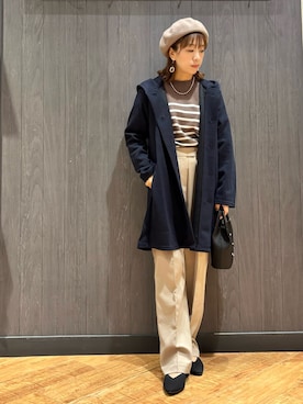 「アイテム（ネックレス）」を使った、meiさん（レディース・153cm）の秋コーディネート