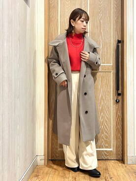 「DRESKIP（ドレスキップ）のアイテム（その他アウター）」を使った、meiさん（レディース・153cm）の冬コーディネート