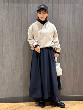 「Airpapel（エアパペル）のアイテム」を使った、meiさん（レディース・153cm）の春コーディネート