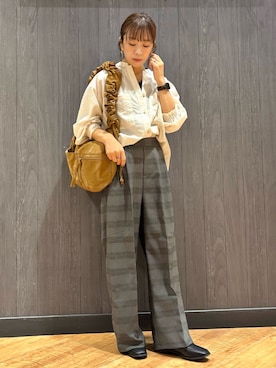 「アイテム（その他シューズ）」を使った、meiさん（レディース・153cm）の秋コーディネート