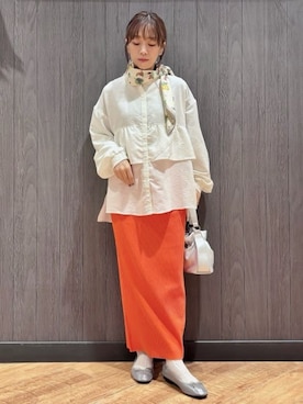 「INDIVI（インディヴィ）のアイテム」を使った、meiさん（レディース・153cm）の春コーディネート