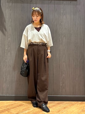 「アイテム（タンクトップ）」を使った、meiさん（レディース・153cm）の夏コーディネート