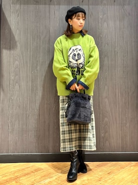 「SHOO・LA・RUE（シューラルー）のアイテム」を使った、meiさん（レディース・153cm）の秋コーディネート