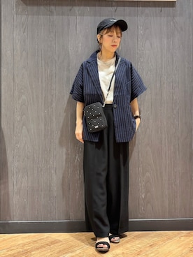 「SHOO・LA・RUE（シューラルー）のアイテム（テーラードジャケット）」を使った、meiさん（レディース・153cm）の夏コーディネート