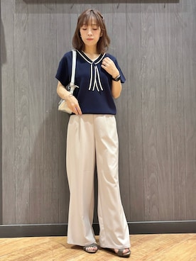 「お仕事コーデ」｜meiさん（レディース・153cm）の夏コーディネート