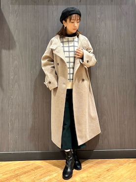 「アイテム（その他アウター）」を使った、meiさん（レディース・153cm）の秋コーディネート