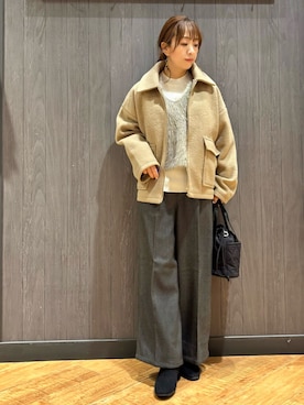 「アイテム（その他トップス）」を使った、meiさん（レディース・153cm）の秋コーディネート