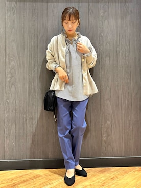 「アイテム（ショルダーバッグ）」を使った、meiさん（レディース・153cm）の秋コーディネート