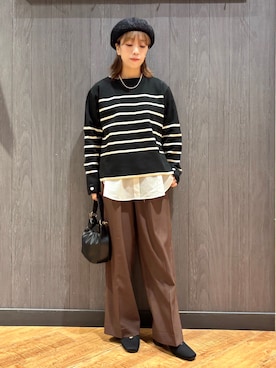 「SHOO・LA・RUE（シューラルー）のアイテム（その他パンツ）」を使った、meiさん（レディース・153cm）の秋コーディネート
