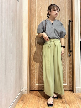 「スカーチョ」｜meiさん（レディース・153cm）の春コーディネート