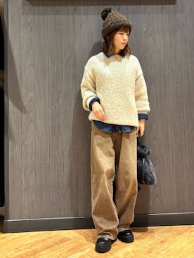 「Cutie Blonde（キューティーブロンド）のアイテム」を使った、meiさん（レディース・153cm）の冬コーディネート