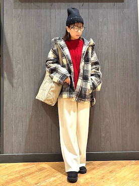 「アイテム（サングラス）」を使った、meiさん（レディース・153cm）の秋コーディネート