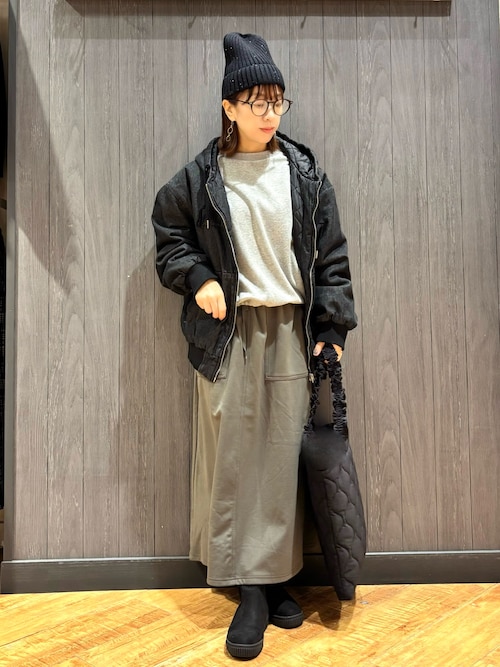 セール】デニム中綿フーディーブルゾン（ブルゾン）｜Cutie Blonde