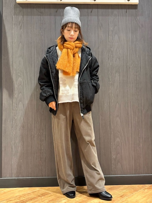 セール】デニム中綿フーディーブルゾン（ブルゾン）｜Cutie Blonde