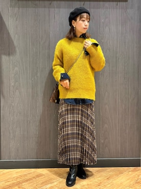 「SHOO・LA・RUE（シューラルー）のアイテム」を使った、meiさん（レディース・153cm）の秋コーディネート