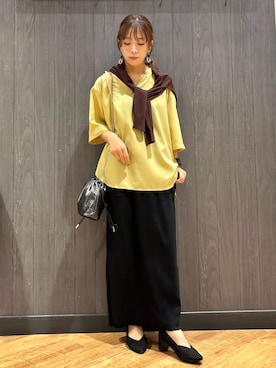 「ナロースカート」｜meiさん（レディース・153cm）の秋コーディネート