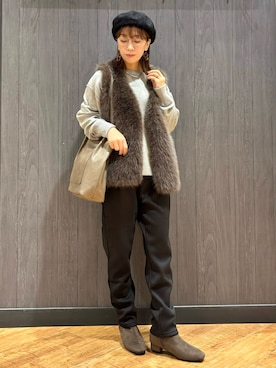 「アイテム（ファッション雑貨）」を使った、meiさん（レディース・153cm）の秋コーディネート