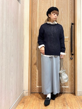「大人カジュアルコーデ」｜「アイテム（その他シューズ）」を使った、meiさん（レディース・153cm）の春コーディネート
