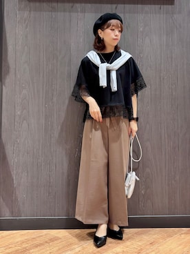 「SHOO・LA・RUE（シューラルー）のアイテム」を使った、meiさん（レディース・153cm）の春コーディネート