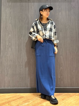 「SHOO・LA・RUE（シューラルー）のアニマル刺繍キャップ（キャップ）」を使った、meiさん（レディース・153cm）の秋コーディネート