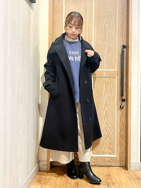 「DRESKIP（ドレスキップ）のアイテム（その他アウター）」を使った、meiさん（レディース・153cm）の秋コーディネート