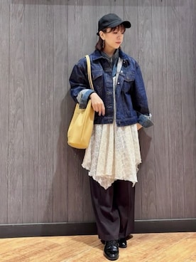 「Cutie Blonde（キューティーブロンド）のアイテム」を使った、meiさん（レディース・153cm）の冬コーディネート