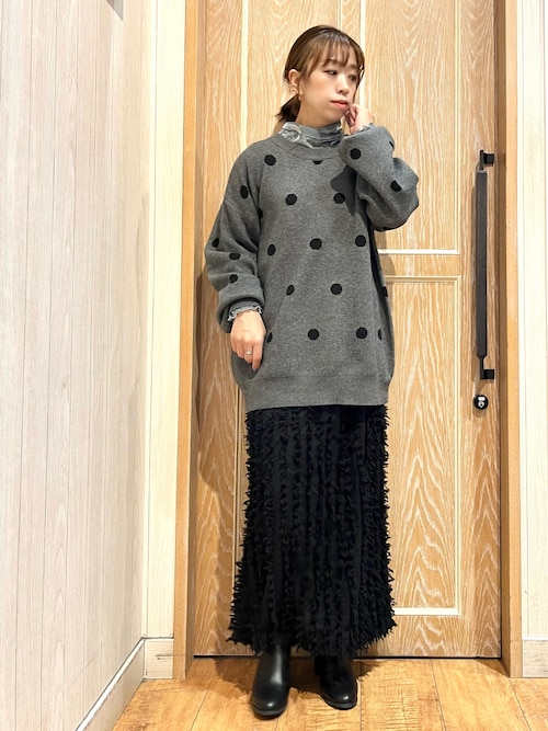 セール】【高レビュー/S-LL】大人の高見え モール調ハイネックトップス