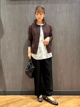 「SHOO・LA・RUE（シューラルー）のアイテム（その他パンツ）」を使った、meiさん（レディース・153cm）の秋コーディネート