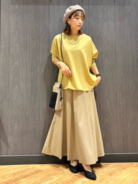 「合皮スカート」｜meiさん（レディース・153cm）の秋コーディネート