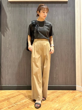 「アイテム（バックパック/リュック）」を使った、meiさん（レディース・153cm）の夏コーディネート