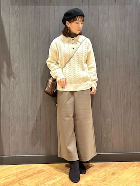 「ポロニット」｜meiさん（レディース・153cm）の秋コーディネート