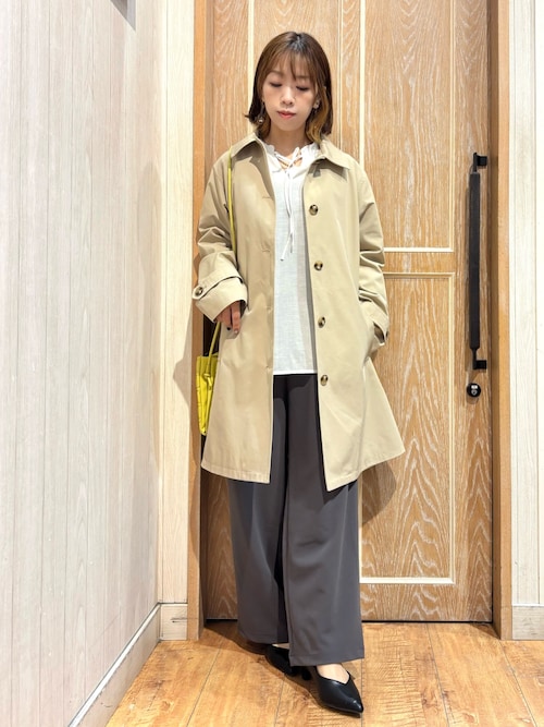 S-LL/撥水/防花粉】オンにもオフにも ステンカラーコート（ステン